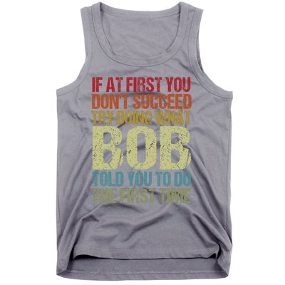 BOB Name Personalized Birthday Funny Christmas Joke Tank Top