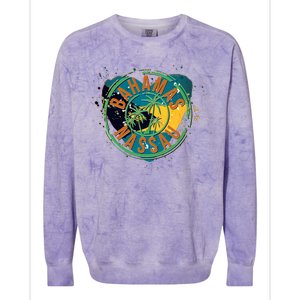 Bahamas Nassau Paint Stamp Emblem Colorblast Crewneck Sweatshirt