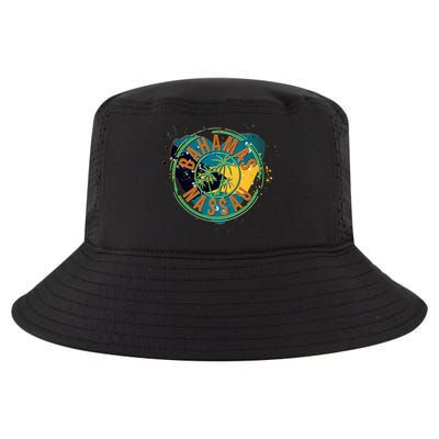 Bahamas Nassau Paint Stamp Emblem Cool Comfort Performance Bucket Hat