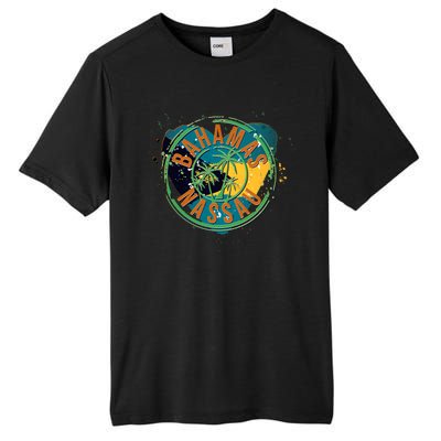 Bahamas Nassau Paint Stamp Emblem Tall Fusion ChromaSoft Performance T-Shirt