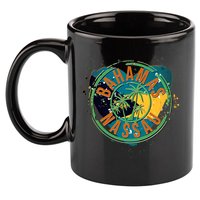 Bahamas Nassau Paint Stamp Emblem 11oz C Handle Ceramic Mug