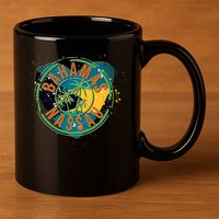 Bahamas Nassau Paint Stamp Emblem 11oz C Handle Ceramic Mug