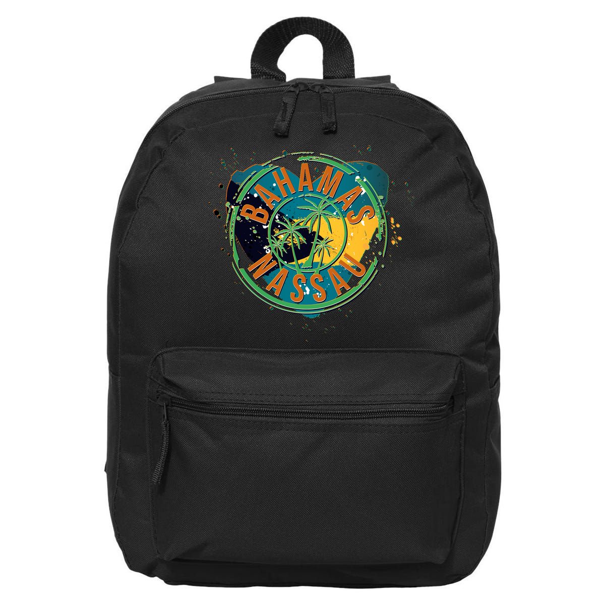 Bahamas Nassau Paint Stamp Emblem 16 in Basic Backpack