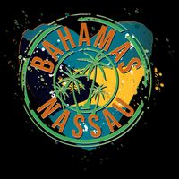 Bahamas Nassau Paint Stamp Emblem 16 in Basic Backpack