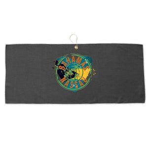 Bahamas Nassau Paint Stamp Emblem Large Microfiber Waffle Golf Towel