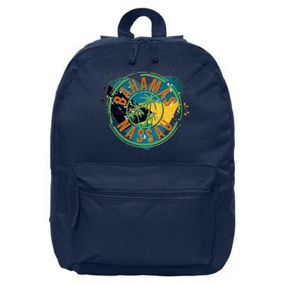 Bahamas Nassau Paint Stamp Emblem 16 in Basic Backpack