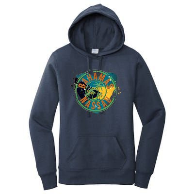 Bahamas Nassau Paint Stamp Emblem Women's Pullover Hoodie