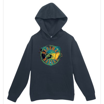 Bahamas Nassau Paint Stamp Emblem Urban Pullover Hoodie