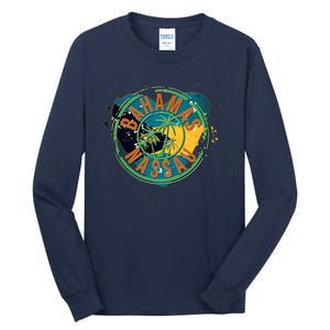 Bahamas Nassau Paint Stamp Emblem Tall Long Sleeve T-Shirt