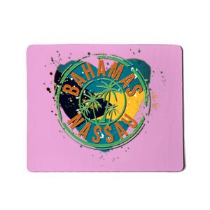 Bahamas Nassau Paint Stamp Emblem Mousepad