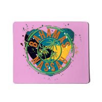 Bahamas Nassau Paint Stamp Emblem Mousepad