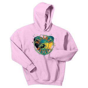 Bahamas Nassau Paint Stamp Emblem Kids Hoodie