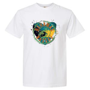 Bahamas Nassau Paint Stamp Emblem Garment-Dyed Heavyweight T-Shirt