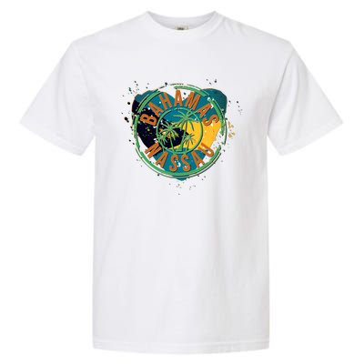 Bahamas Nassau Paint Stamp Emblem Garment-Dyed Heavyweight T-Shirt