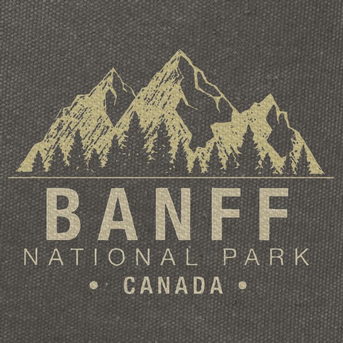 Banff National Park Cotton Canvas Backpack