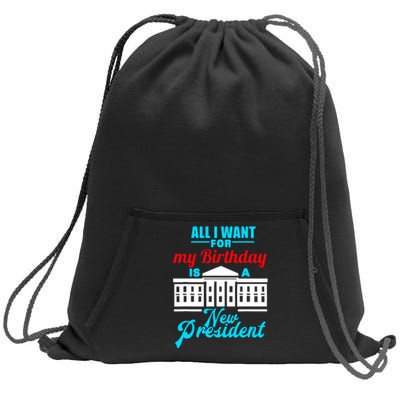 Birthday New President Election Sweatshirt Cinch Pack Bag