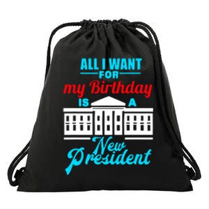 Birthday New President Election Drawstring Bag