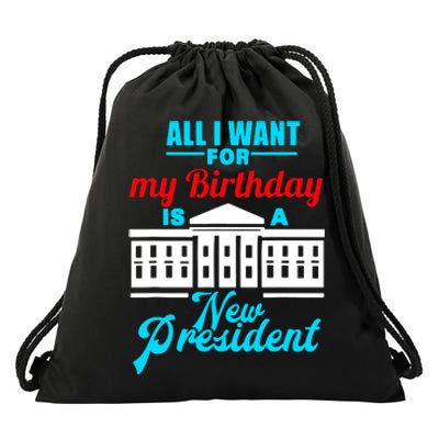 Birthday New President Election Drawstring Bag