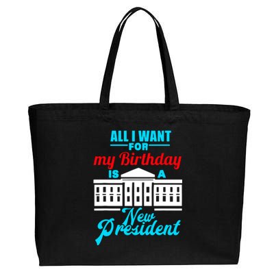 Birthday New President Election Cotton Canvas Jumbo Tote