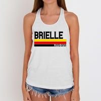 Brielle Name Personalized Cute Idea Vintage Women's Knotted Racerback Tank