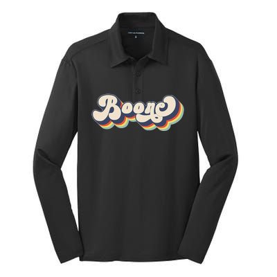 Boone Name Personalized Surname First Name Boone Silk Touch Performance Long Sleeve Polo