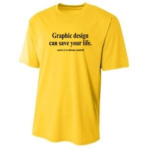 Bricks N’ Papers Graphic Design Can Save Your Life Youth Performance Sprint T-Shirt