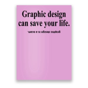 Bricks N’ Papers Graphic Design Can Save Your Life Poster