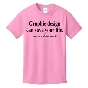 Bricks N’ Papers Graphic Design Can Save Your Life Kids T-Shirt