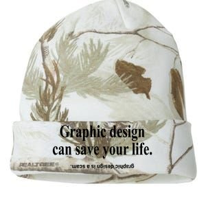 Bricks N’ Papers Graphic Design Can Save Your Life Kati Licensed 12" Camo Beanie