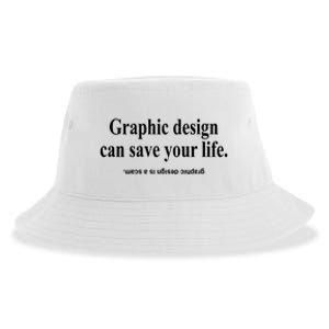 Bricks N’ Papers Graphic Design Can Save Your Life Sustainable Bucket Hat