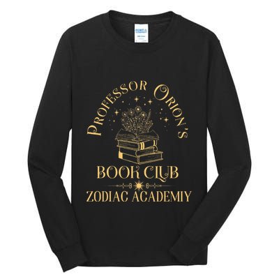 Book Nerd Professor OrionS Book Club Zodiac Academy Tall Long Sleeve T-Shirt