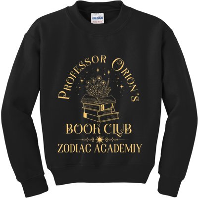 Book Nerd Professor OrionS Book Club Zodiac Academy Kids Sweatshirt