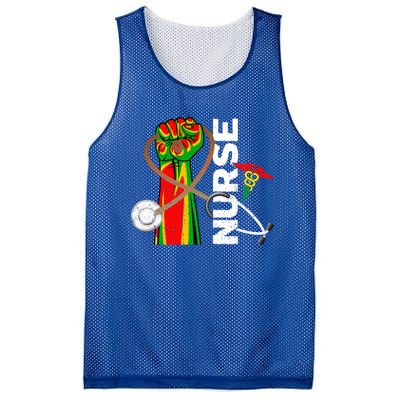 Black Nurse Practitioner Black History Month Fist Juneteenth Meaningful Gift Mesh Reversible Basketball Jersey Tank