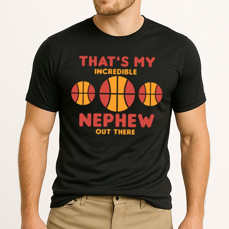 Basketball Nephew Quote For Aunt Uncle Gift Cooling Performance Crew T-Shirt