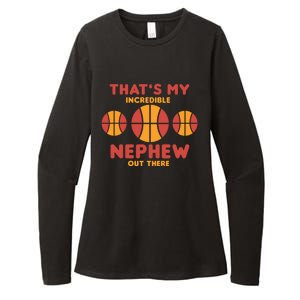 Basketball Nephew Quote For Aunt Uncle Gift Womens CVC Long Sleeve Shirt