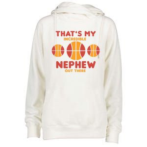 Basketball Nephew Quote For Aunt Uncle Gift Womens Funnel Neck Pullover Hood