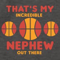 Basketball Nephew Quote For Aunt Uncle Gift Vector Backpack