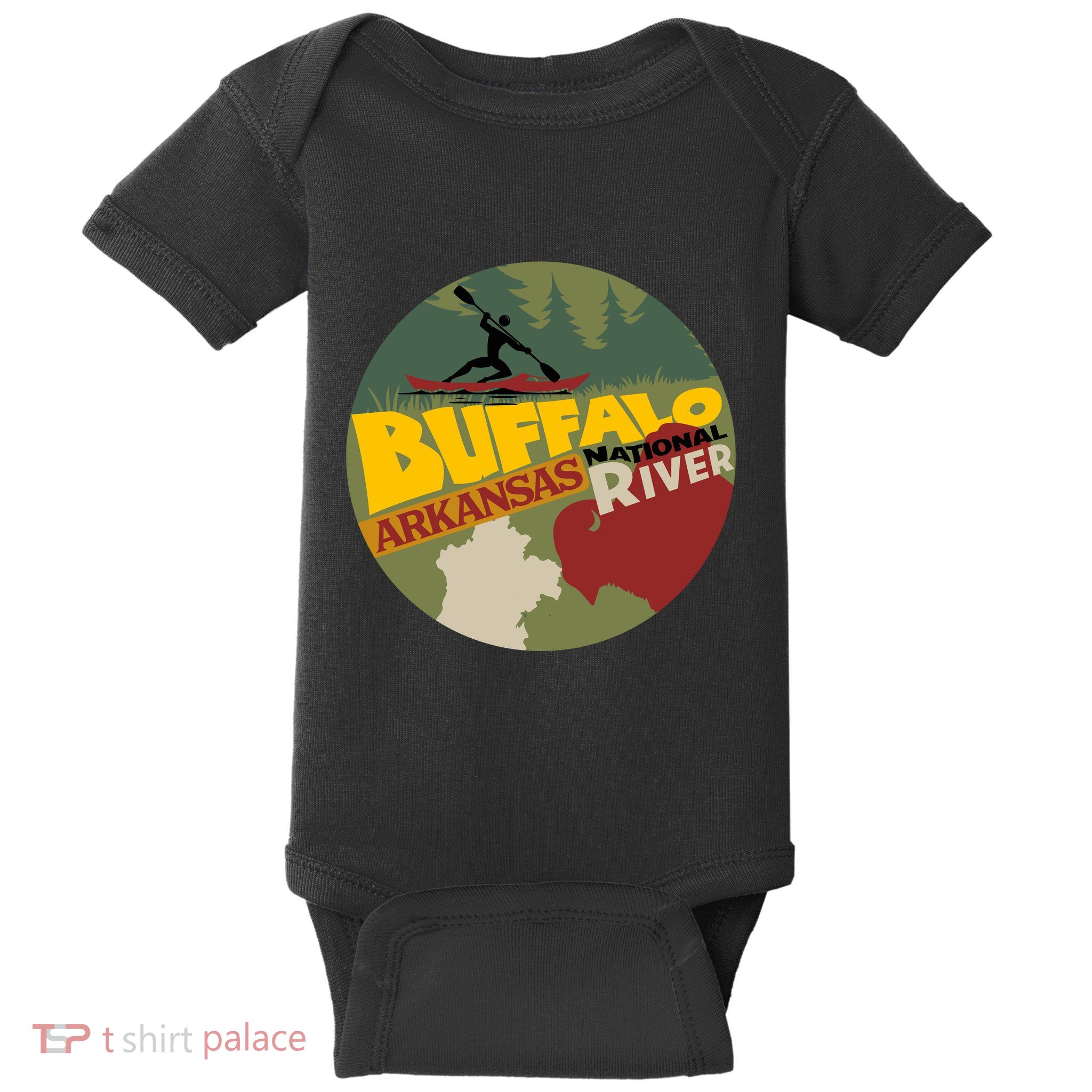 Buffalo National River Arkansas Baby Bodysuit