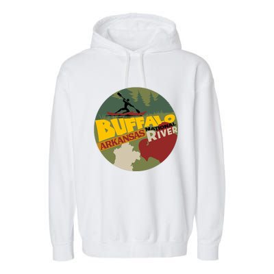 Buffalo National River Arkansas Garment-Dyed Fleece Hoodie