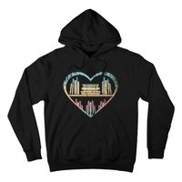 Book Nerd Reader Heart Librarian Gift Love Reading Hoodie