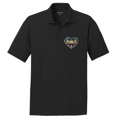 Book Nerd Reader Heart Librarian Gift Love Reading PosiCharge RacerMesh Polo