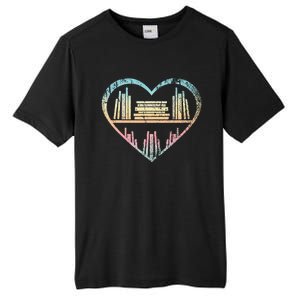 Book Nerd Reader Heart Librarian Gift Love Reading Tall Fusion ChromaSoft Performance T-Shirt