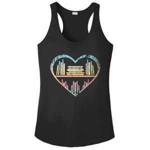 Book Nerd Reader Heart Librarian Gift Love Reading Ladies PosiCharge Competitor Racerback Tank