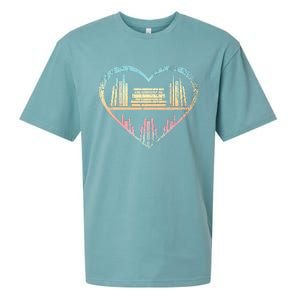 Book Nerd Reader Heart Librarian Gift Love Reading Sueded Cloud Jersey T-Shirt