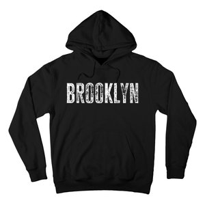 Brooklyn Ny Retro Text New York Love Brooklyn Bridge Hoodie