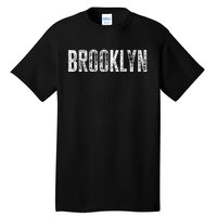 Brooklyn Ny Retro Text New York Love Brooklyn Bridge Tall T-Shirt