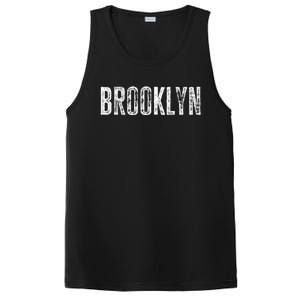 Brooklyn Ny Retro Text New York Love Brooklyn Bridge PosiCharge Competitor Tank