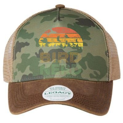 Bird Nerd Retro Vintage Distressed Bird Watcher Watching Gift Legacy Tie Dye Trucker Hat