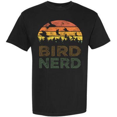 Bird Nerd Retro Vintage Distressed Bird Watcher Watching Gift Garment-Dyed Heavyweight T-Shirt