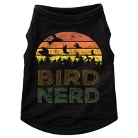 Bird Nerd Retro Vintage Distressed Bird Watcher Watching Gift Doggie Tank
